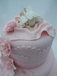 Angel Baby Shower Cake Designs