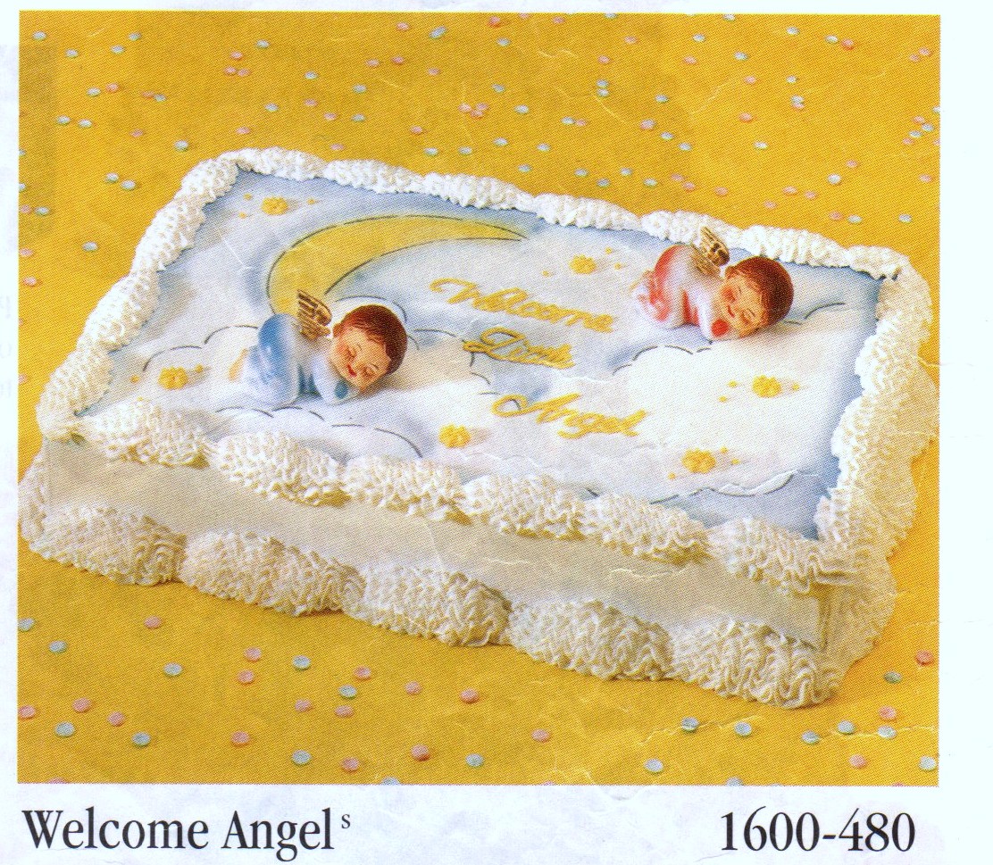 Angel Baby Shower Cake