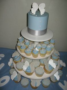 Angel Themed Baby Shower Cake Angel Themed Baby Shower Cake