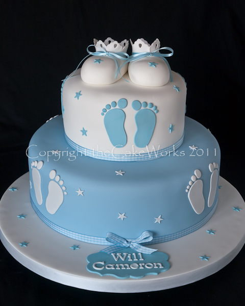 Baby Boy Baptism Cake