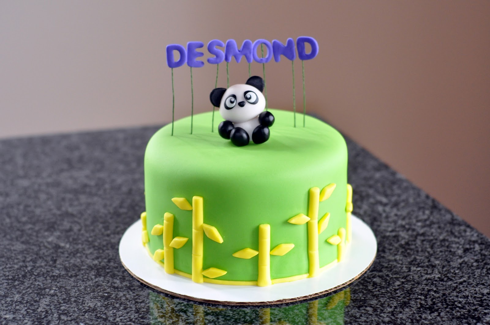 Baby Panda Birthday Cake