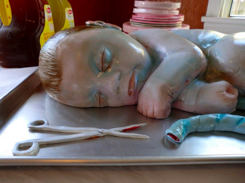Baby Shower Cake That Looks Like a Baby