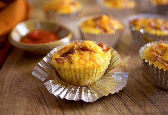 Bacon Breakfast Cupcakes