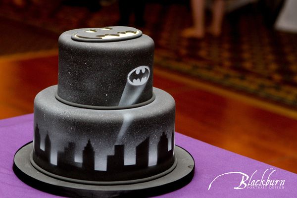 Batman Grooms Wedding Cakes