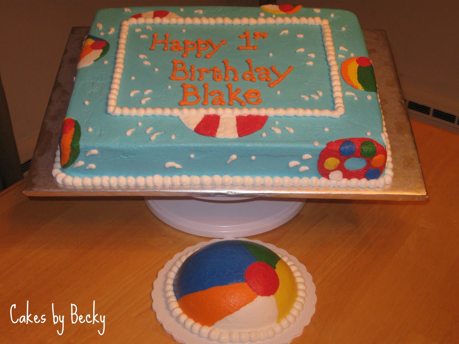 10 Photos of Pool Party Themed Sheet Cakes 10 Photos of Pool Party Themed Sheet Cakes