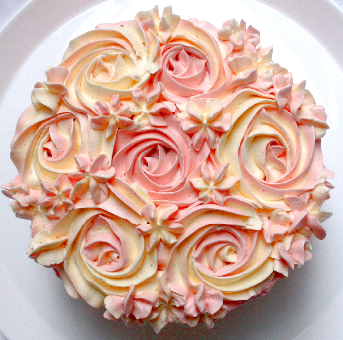 Beautiful Birthday Cake with Roses