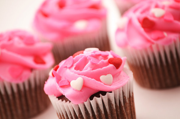 Beautiful Valentine Cupcakes