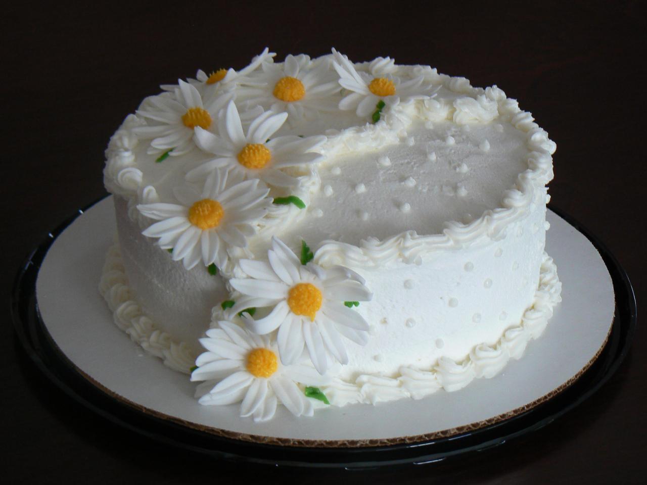 Birthday Cake with Flowers