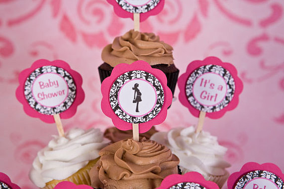 Black and Pink Baby Shower Decorations Black and Pink Baby Shower Decorations