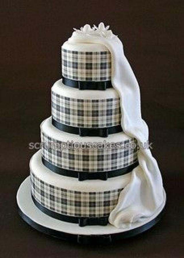 Black and White Wedding Cake