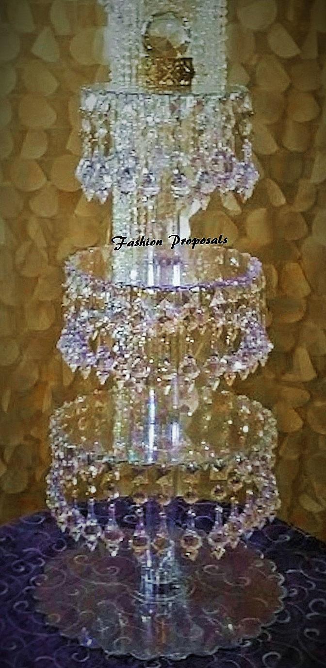 Bling Wedding Cake Cupcake Stand Bling Wedding Cake Cupcake Stand