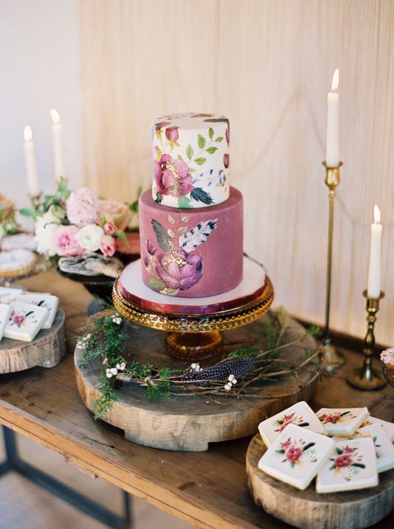 Bohemian Baby Shower Cakes Bohemian Baby Shower Cakes
