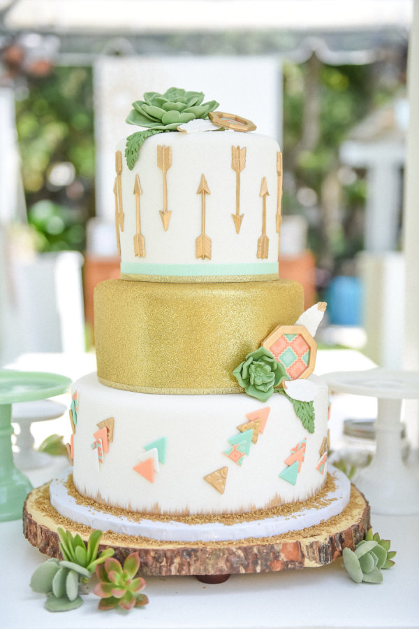 Boho Baby Shower Cake Ideas