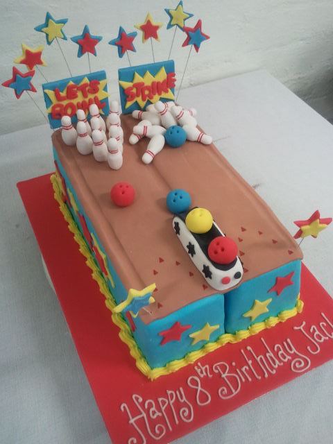 Bowling Birthday Cake Bowling Birthday Cake
