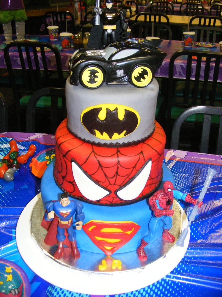 Boys Superhero Birthday Cake Ideas Boys Superhero Birthday Cake Ideas