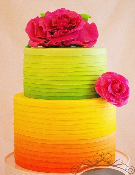 Bright Sweet 16 Cakes