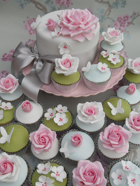 Butterfly Wedding Cake Cupcakes