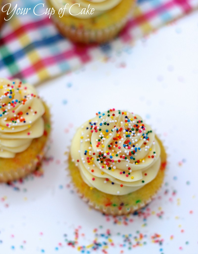 Cake Batter Cupcakes