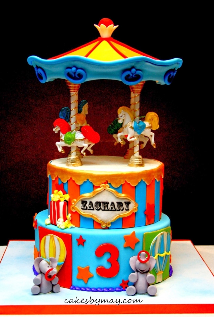 Carnival Carousel Birthday Cake