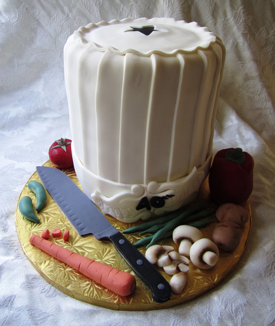 Chef Hat Birthday Cake