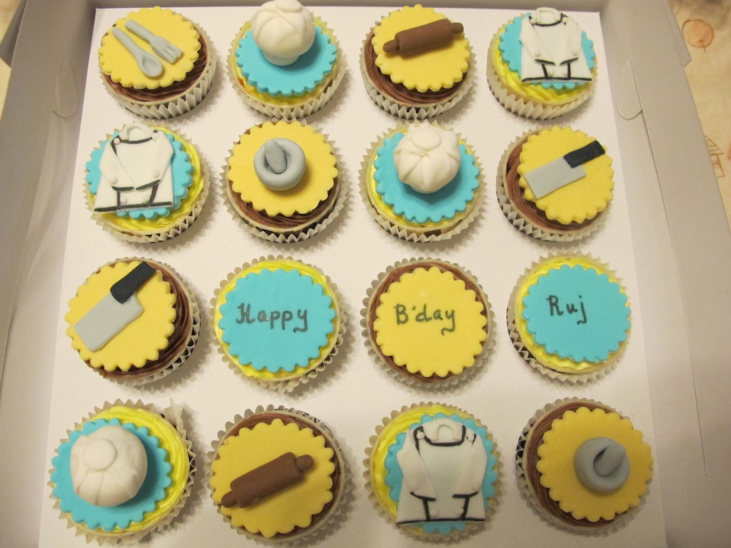Chef Themed Birthday Cupcakes Chef Themed Birthday Cupcakes
