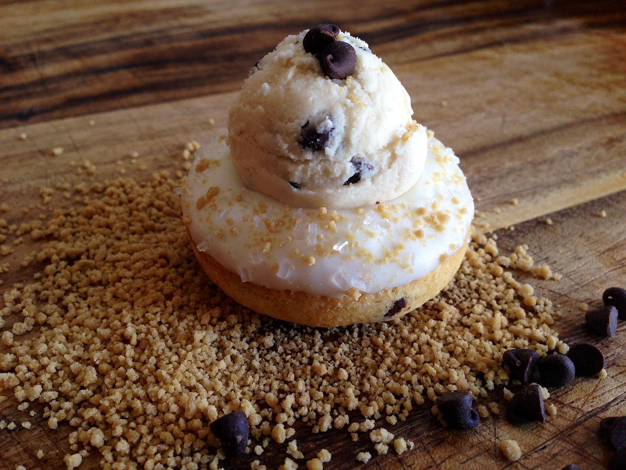 Chocolate Chip Pancake Mini Donuts