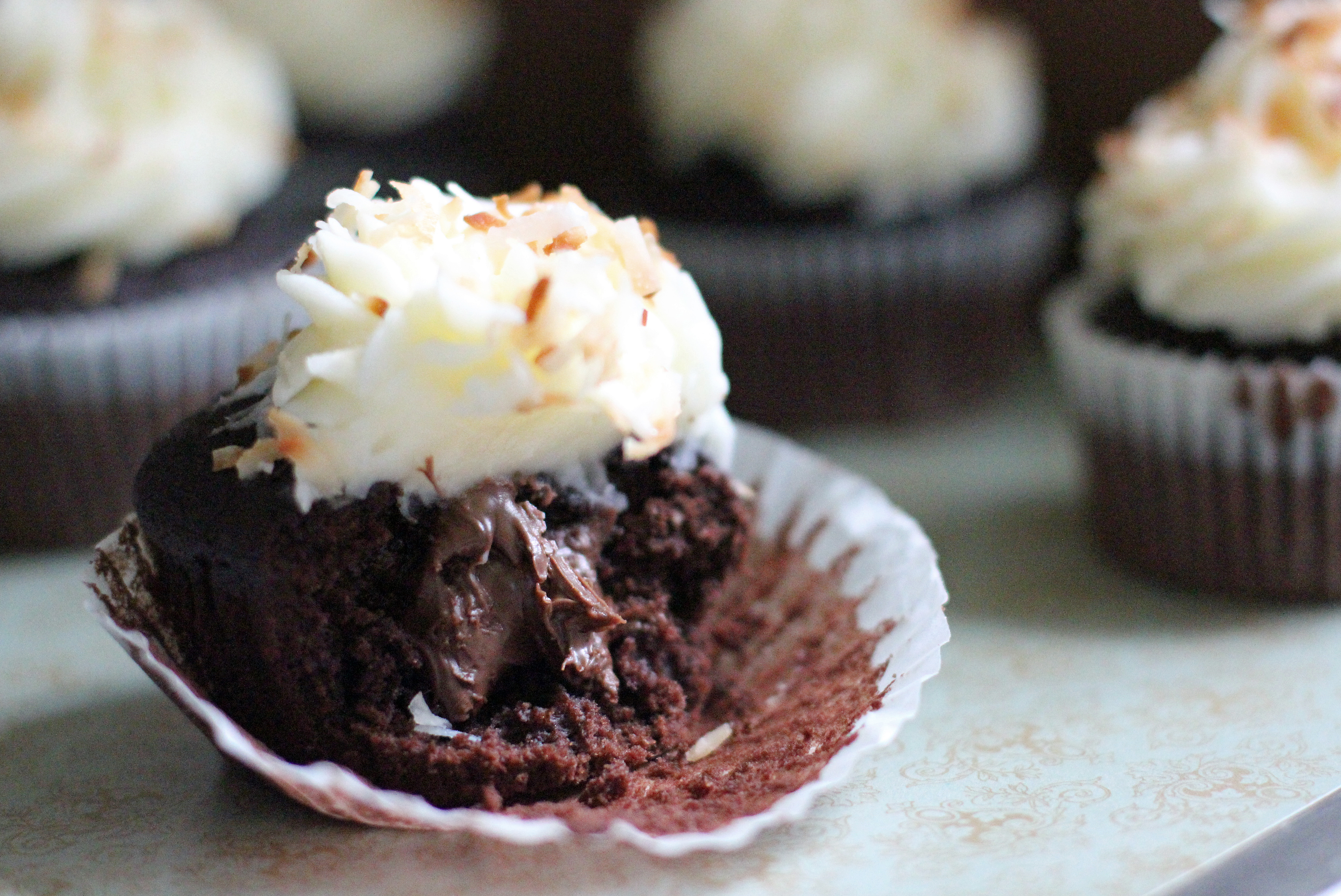 Chocolate Cupcakes with Cream Cheese Filling