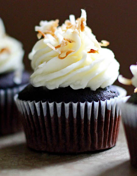 Chocolate Cupcakes with Cream Cheese Filling