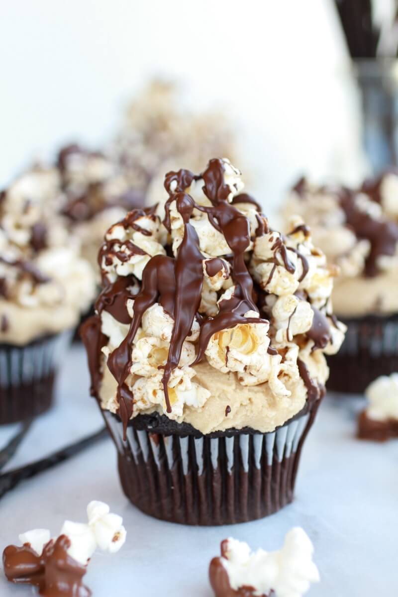 Chocolate Half Vanilla Cupcake