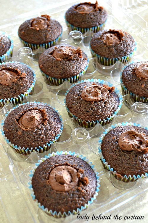 Chocolate Mousse Filled Cupcakes