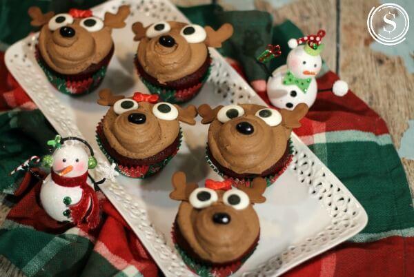 Christmas Reindeer Cupcakes Recipe Easy