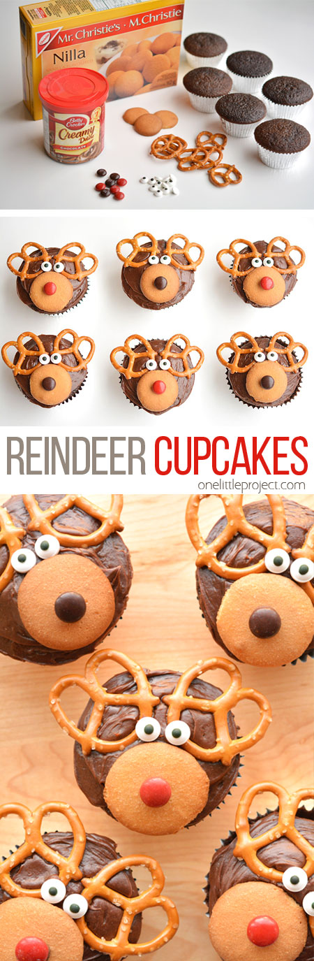 Christmas Reindeer Cupcakes