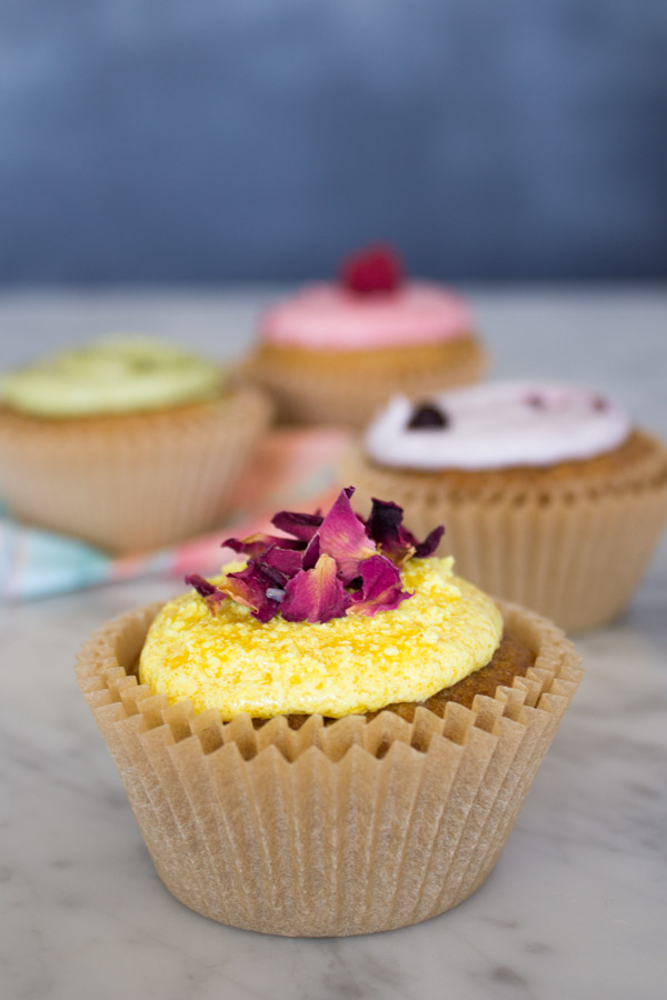 Colorful Cupcakes with Icing