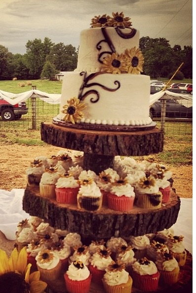 Country Cupcake Wedding Cakes