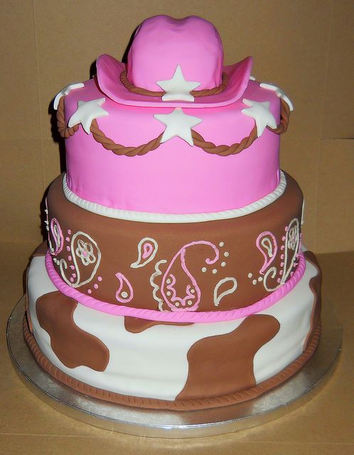Country Girl Cowgirl Birthday Cake