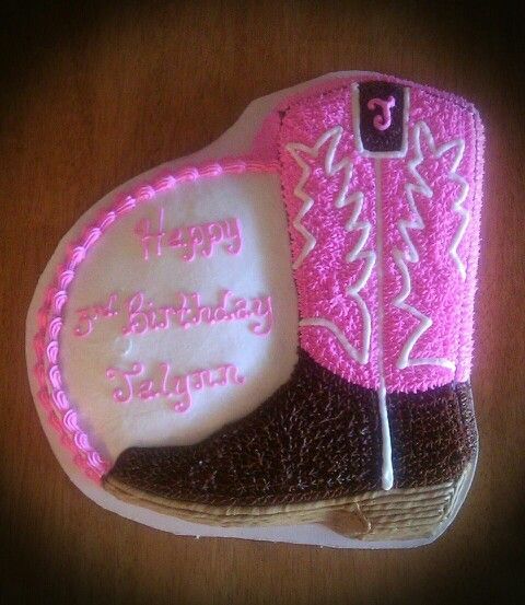 Cowgirl Boot Cake