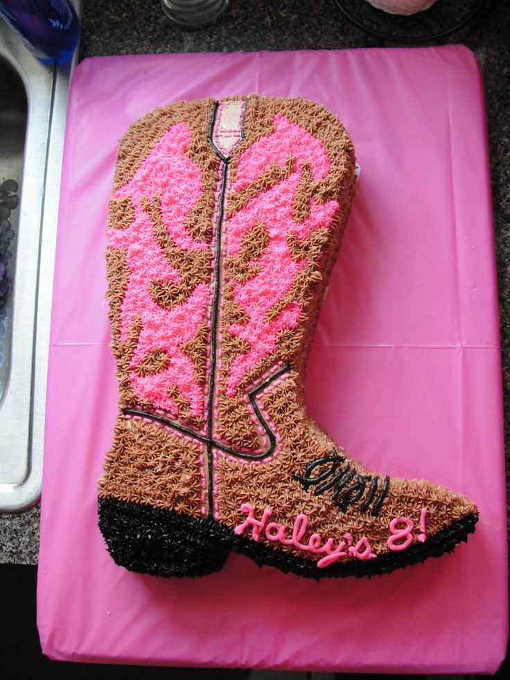 Cowgirl Boot Cake