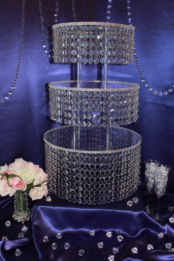 Crystal Chandelier Wedding Cake Stand Crystal Chandelier Wedding Cake Stand