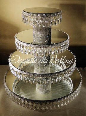 Crystal Wedding Cupcake Stands