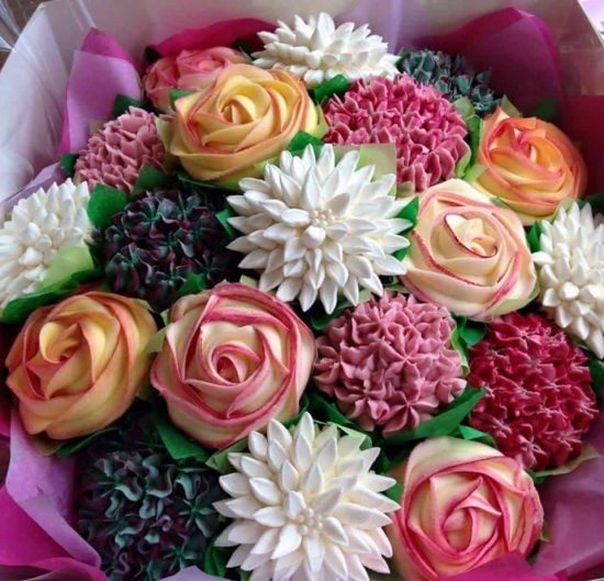Cupcake Flower Bouquet Cupcake Flower Bouquet