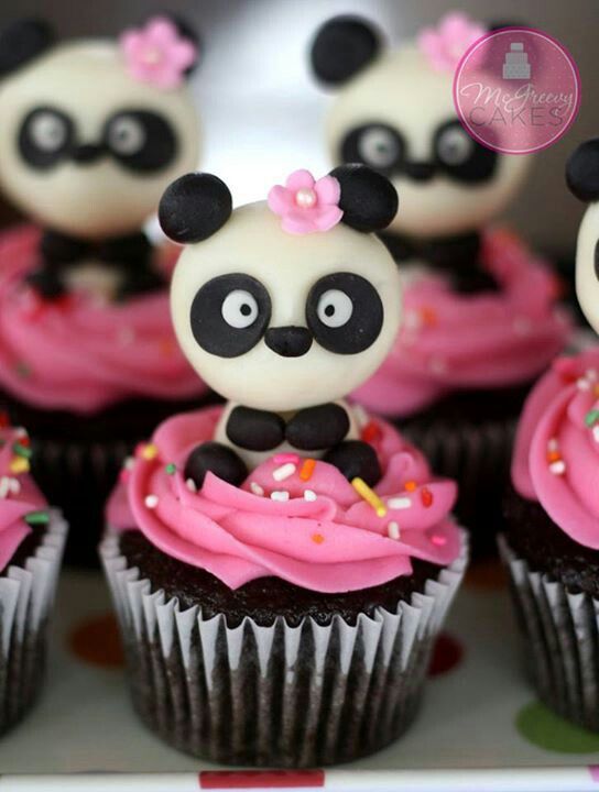 Cute Panda Cupcakes