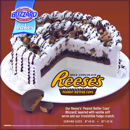 Dairy Queen Blizzard Ice Cream Cakes