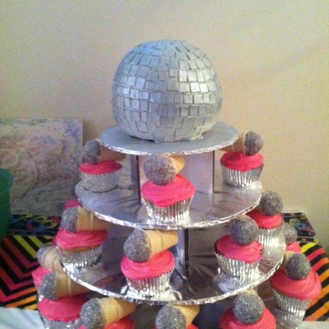 Disco Ball Birthday Cake