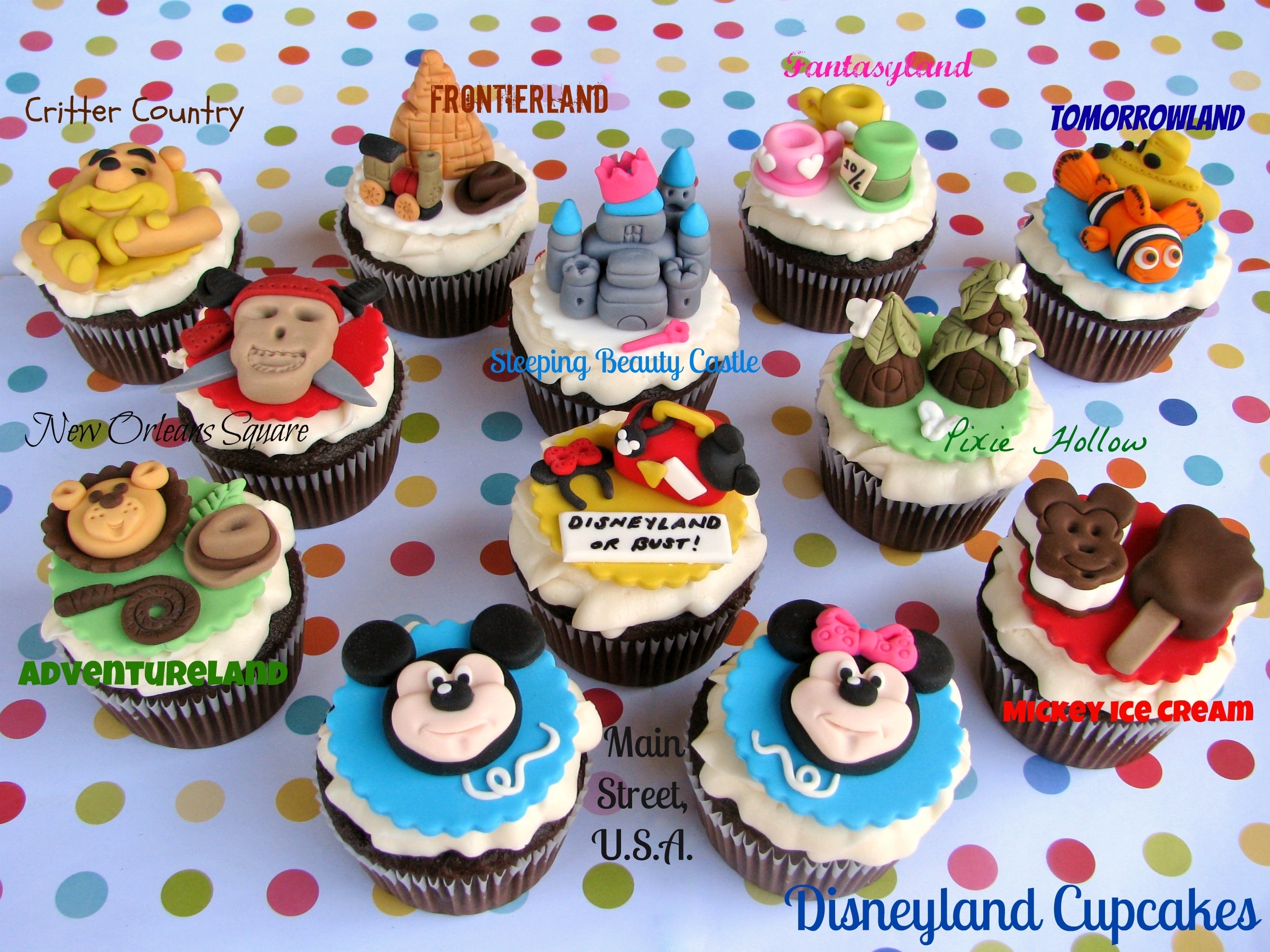 Disneyland Cupcakes Disneyland Cupcakes