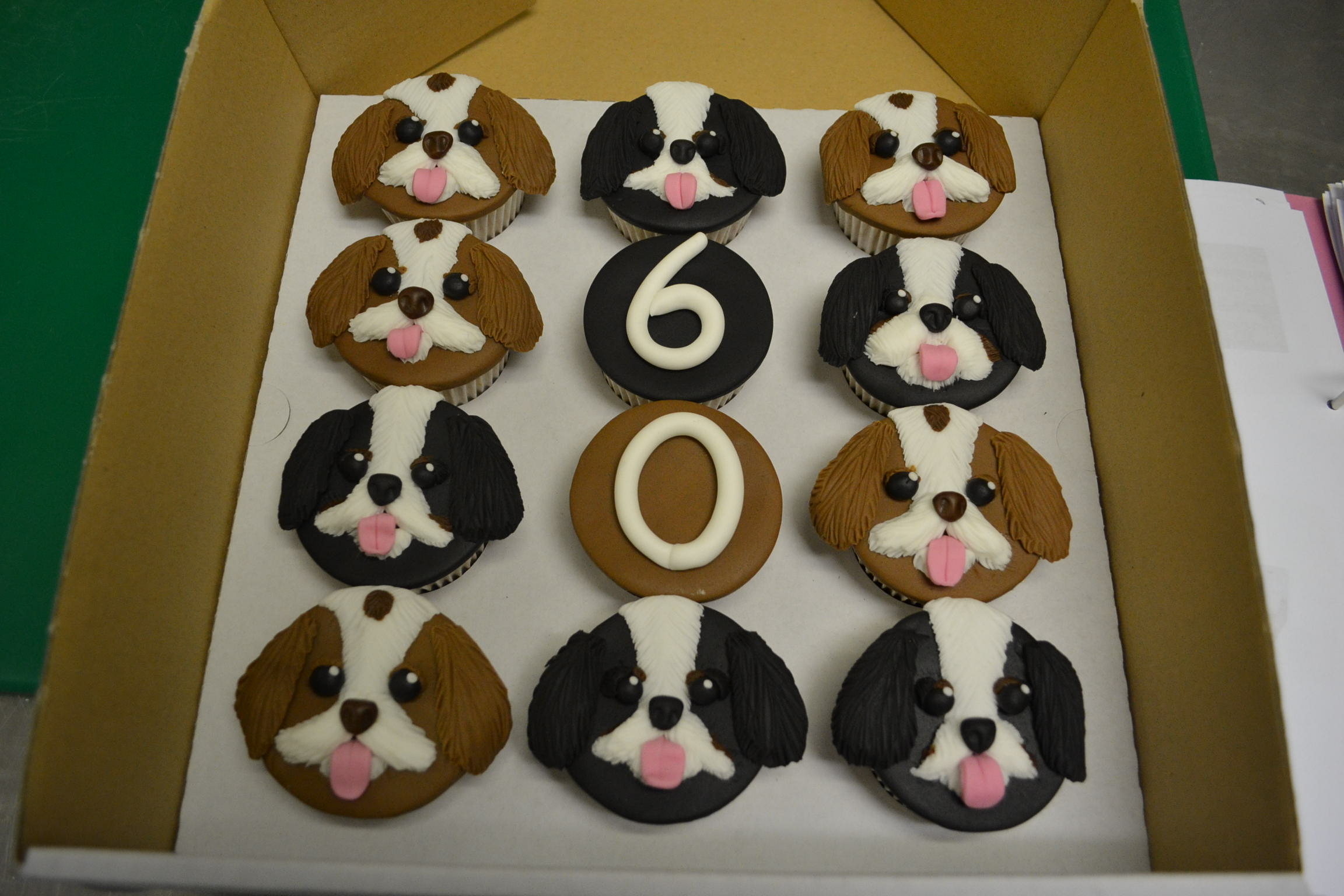 Dog Face Cupcake Cakes