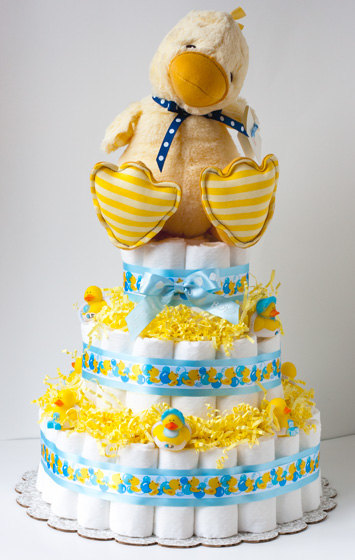 Duck Baby Shower Diaper Cake