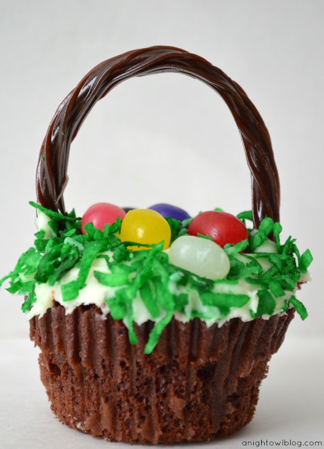 Easter Basket Cupcakes Easter Basket Cupcakes