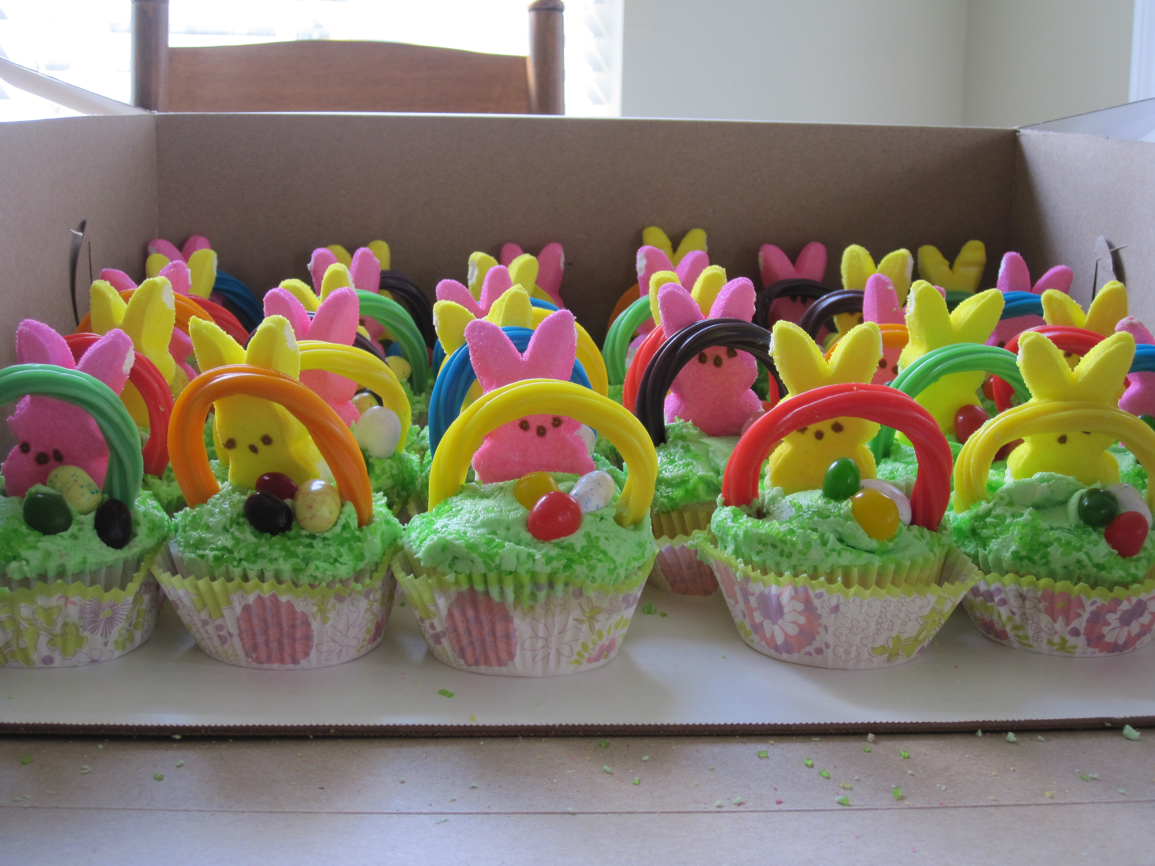 Easter Basket Cupcakes Easter Basket Cupcakes