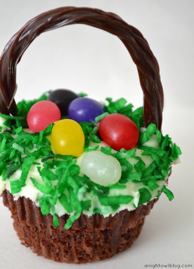 Easter Basket Cupcakes Easter Basket Cupcakes