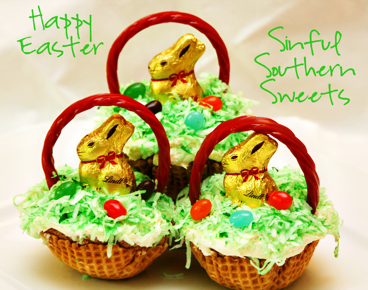 Easter Basket Cupcakes Easter Basket Cupcakes